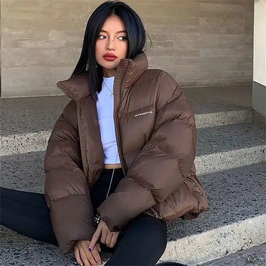 Doudoune femme marron